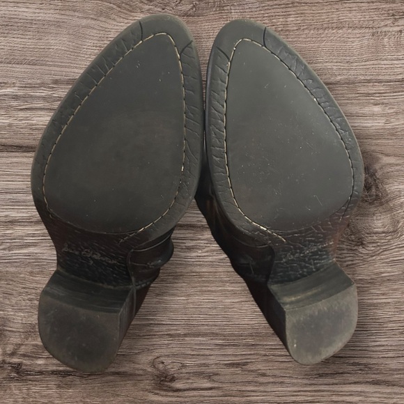 Sam Edelman Hilary Black Leather Booties Size 7 - Picture 8 of 10
